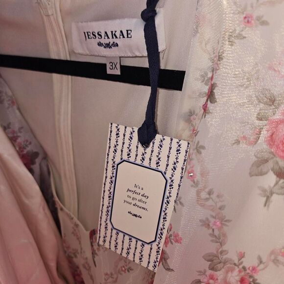 NTW Jessakae Amelia Dress Hand Embellished in Rhinestones - Picture 6 of 10